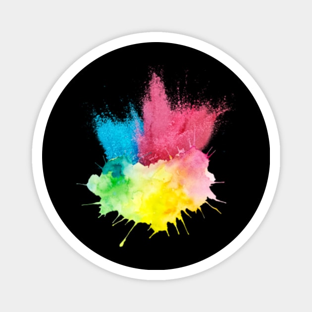 Paint Splatter Magnet by LaurelBDesigns